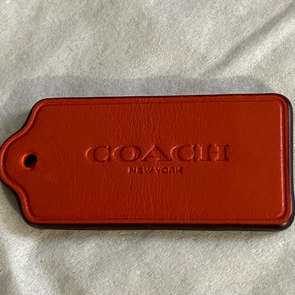 Coach New York bag tag